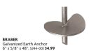 Galvanized Earth Anchor