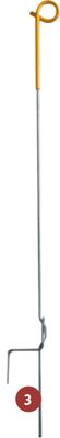 Pigtail Step-In Electric Poly Post