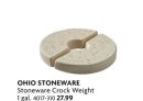 Stoneware Crock Weight