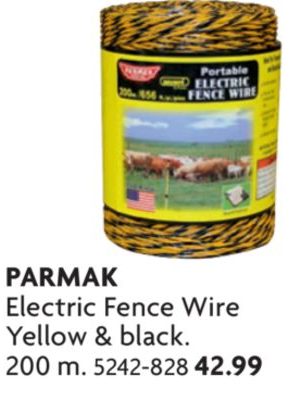 Baygard Heavy Duty Poly Wire - Yellow / Black, 200 m