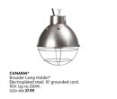 Brooder Lamp Holder Electroplated* steel
