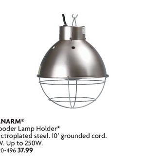 Brooder Lamp Holder Electroplated* steel