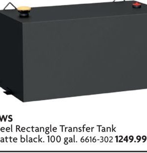 Steel Rectangle Transfer Tank