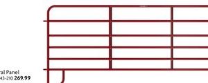 6-Bar Corral Pane Red.l 12'.