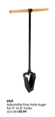 Adjustable Post Hole AugeForr 6" to 8" holes