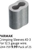 Crimping Sleeves #2-For3 12.5 gauge wire
