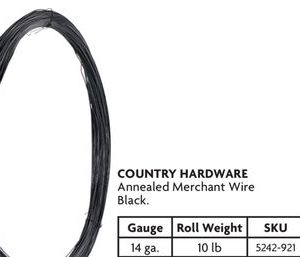Annealed Merchant Wire Black 14 ga., 10 lb