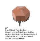 3-in-1 Stock Tank De-IceConvertsr from floating to sinkingde-icer