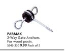 2-Way Gate Anchors For wood posts