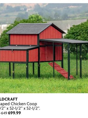 L-Shaped Chicken Coop