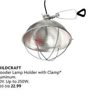 Brooder Lamp Holder with Clamp