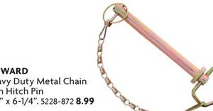 Heavy Duty Metal Chain with Hitch Pin