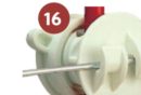 Rod Post Screw-On Insulator White.