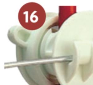 Rod Post Screw-On Insulator White.