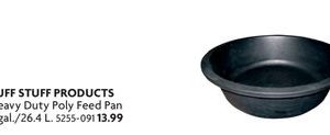 Heavy Duty Poly Feed Pan
