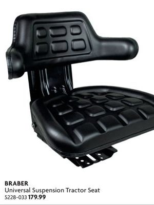 Universal Suspension Tractor Seat