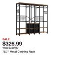 78.7'' Metal Clothing Rack