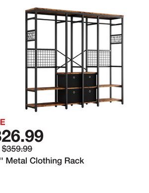 78.7'' Metal Clothing Rack
