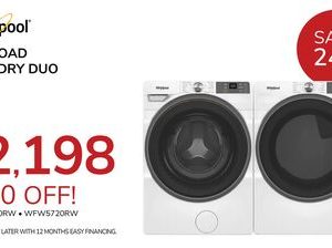 WHIRLPOOL TOP LOAD LAUNDRY DUO