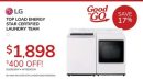 LG TOP LOAD ENERGY STAR CERTIFIED LAUNDRY TEAM