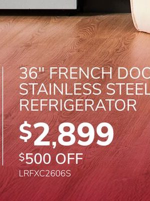 LG 36" FRENCH DOOR STAINLESS STEEL REFRIGERATOR