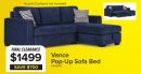 Vance Pop-Up Sofa Bed - Blue