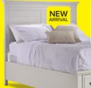 Charleston 3 - Piece Queen Storage Bed - Dove White