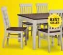 Caylie 7-Piece Dining Set - Ivory, Driftwood