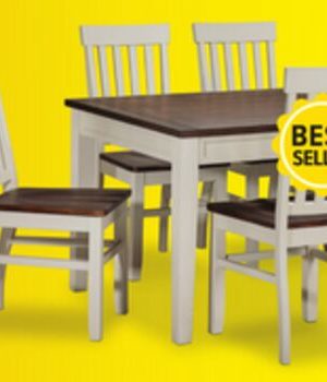 Caylie 7-Piece Dining Set - Ivory, Driftwood