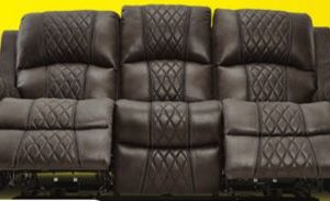 Wesley Dual Power Reclining Sofa - Granite