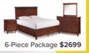 San Mateo 6-Piece Queen Bedroom Package-Tuscan
