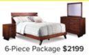 Camila 6-Piece Queen Bedroom Package - Rustic Brown