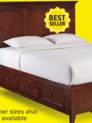 San Mateo 3-Piece Queen Storage Bed - Tuscan