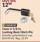 Class V 5/8 in. Locking Bent Hitch Pin