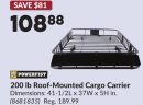 POWERFIST 200 lb Roof-Mounted Cargo Carrier