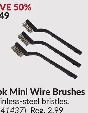 3 pk Mini Wire Brushes