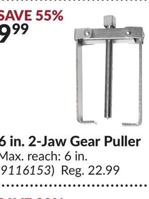 6 in. 2-Jaw Gear Puller