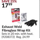 Exhaust Weld Fibreglass Wrap Kit