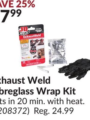 Exhaust Weld Fibreglass Wrap Kit