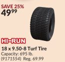 18 x 9.50-8 Turf Tire