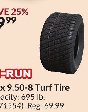 18 x 9.50-8 Turf Tire