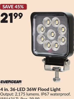 4 in. 36-LED 36W Flood Light