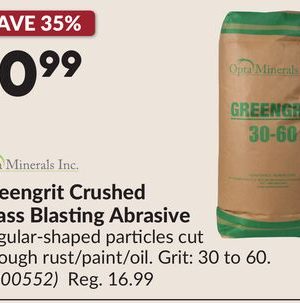 Greengrit Crushed Glass Blasting Abrasive
