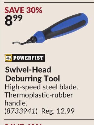 POWERFIST Swivel-Head Deburring Tool