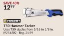 T50 Hammer Tacker