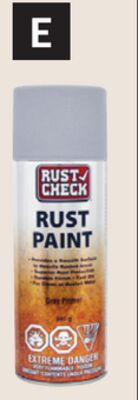 Rust Spray Paints - Grey Primer