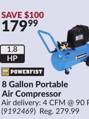 8 Gallon Portable Air Compressor