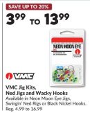 VMC Jig Kits, Ned Jigs and Wacky Hooks