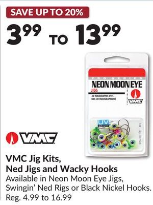 VMC Jig Kits, Ned Jigs and Wacky Hooks