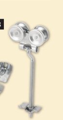 2 pk Square Track Adjustable - 9 in. 4-Way Pendant Bolt